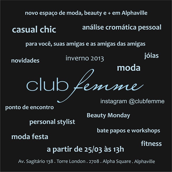 Convite Club Femme Alphaville